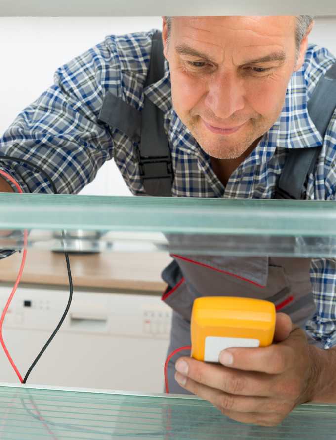 electrician performing tests